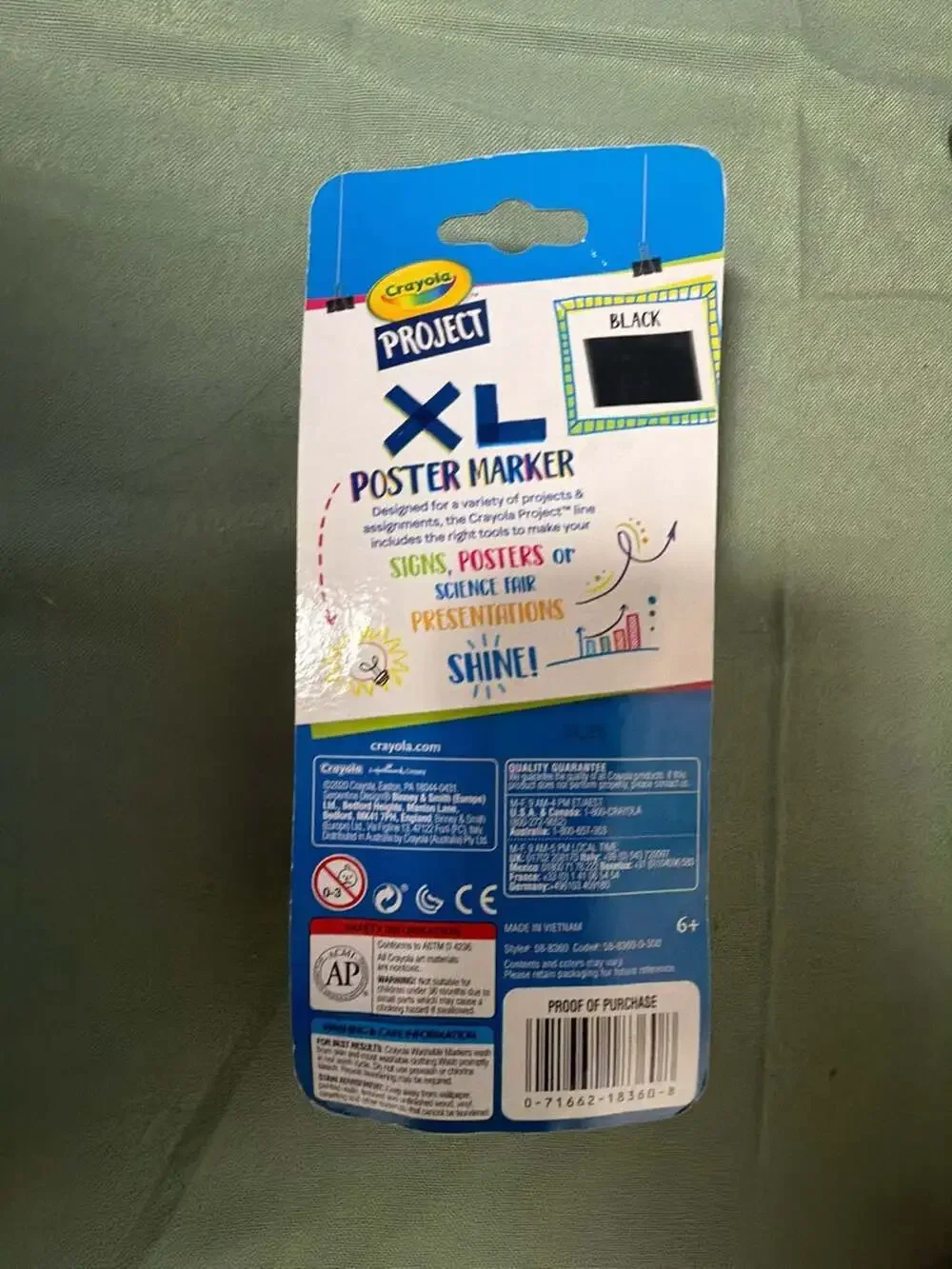 Crayola Project XL Poster Marker Black